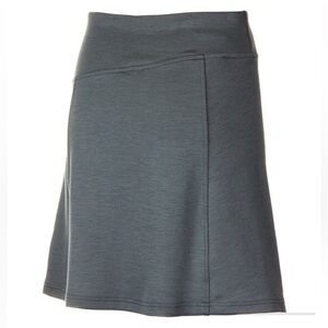 Smartwool Ferndale Charcoal Grey Merino Wool A-Line Skirt Medium